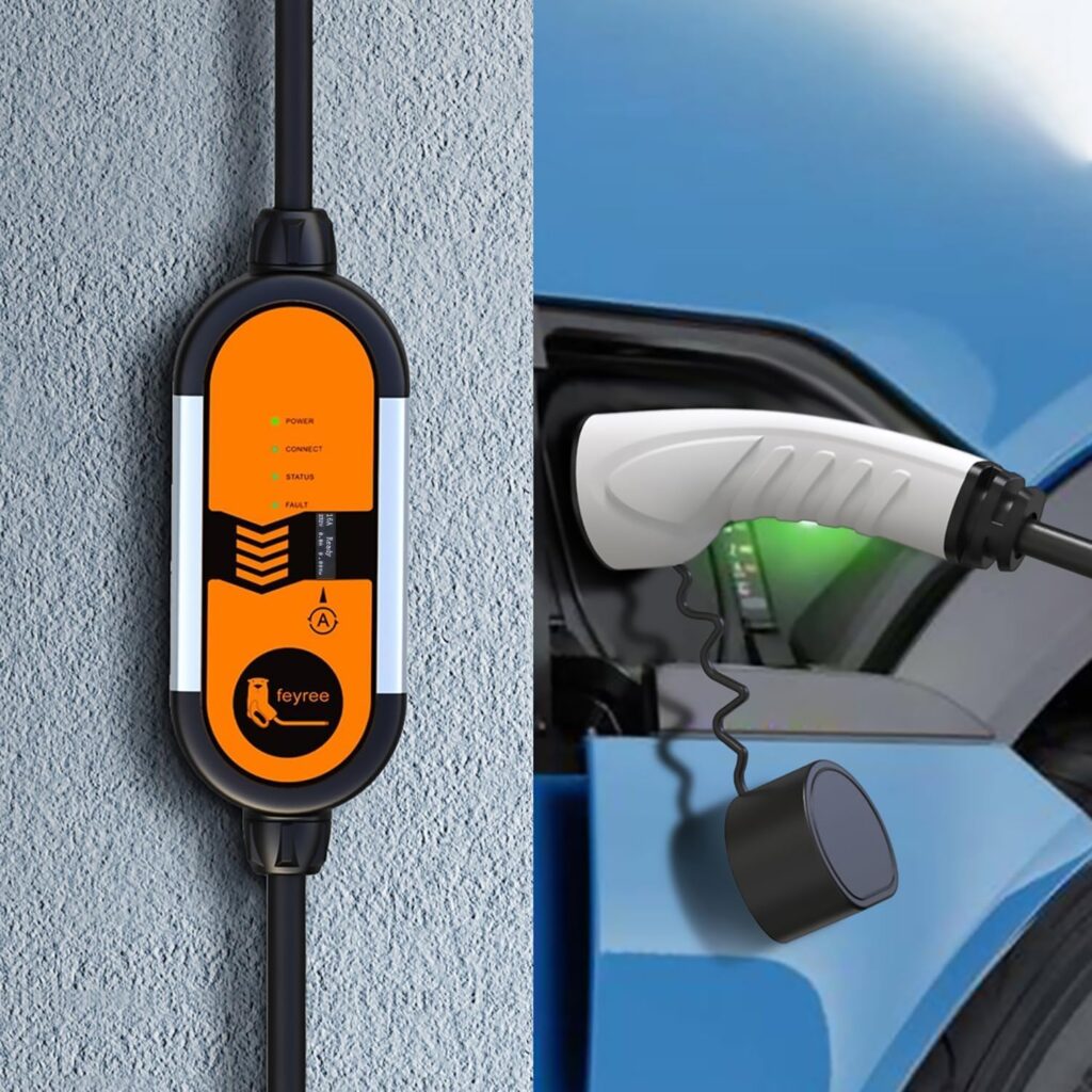 Carregador Portátil para Carro Elétrico funciona